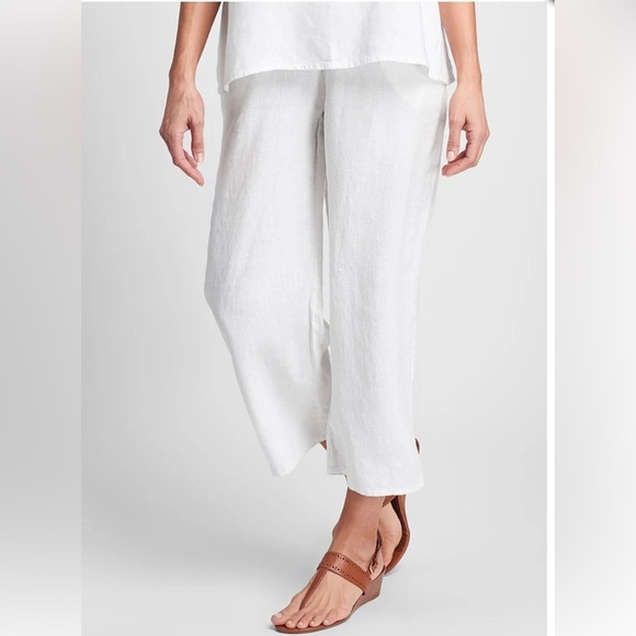 Flax White Wide Leg Pants for Effortless Style